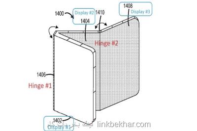 پتنت جدید مایکروسافت موبایلی با 3 نمایشگر است