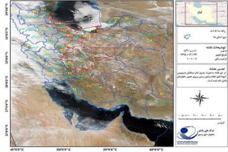 نقشه نرخ پیشرفت و پراكندگی جغرافیایی ویروس كرونا منتشر گردید